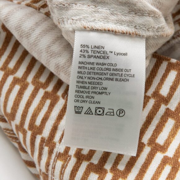 Tommy Bahama Palm A Dora Sheath Dress Island Key Brown Sugar Cream Size Large - Picture 4 of 5